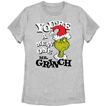 Juniors' Dr. Seuss You're A Mean One Mr. Grinch Graphic Tee