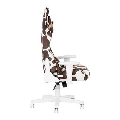 Techni Sport TS85 Brown Cow Gaming Chair
