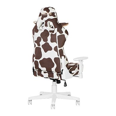 Techni Sport TS85 Brown Cow Gaming Chair
