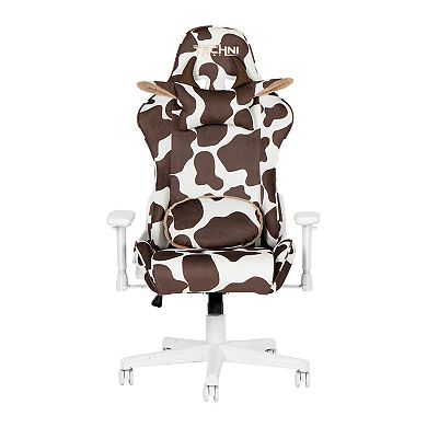 Techni Sport TS85 Brown Cow Gaming Chair