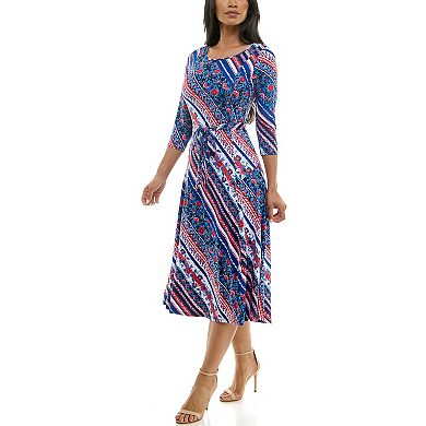 Women's Nina Leonard Sylvia Midi Dress