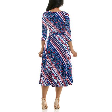 Women's Nina Leonard Sylvia Midi Dress