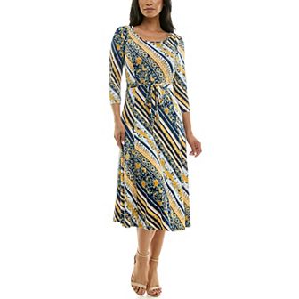 Women's Nina Leonard Sylvia Midi Dress