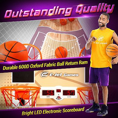 E-Jet 2-in-1 On/Offline Basketball Arcade Game