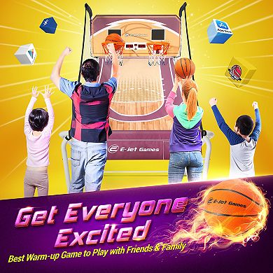 E-Jet 2-in-1 On/Offline Basketball Arcade Game