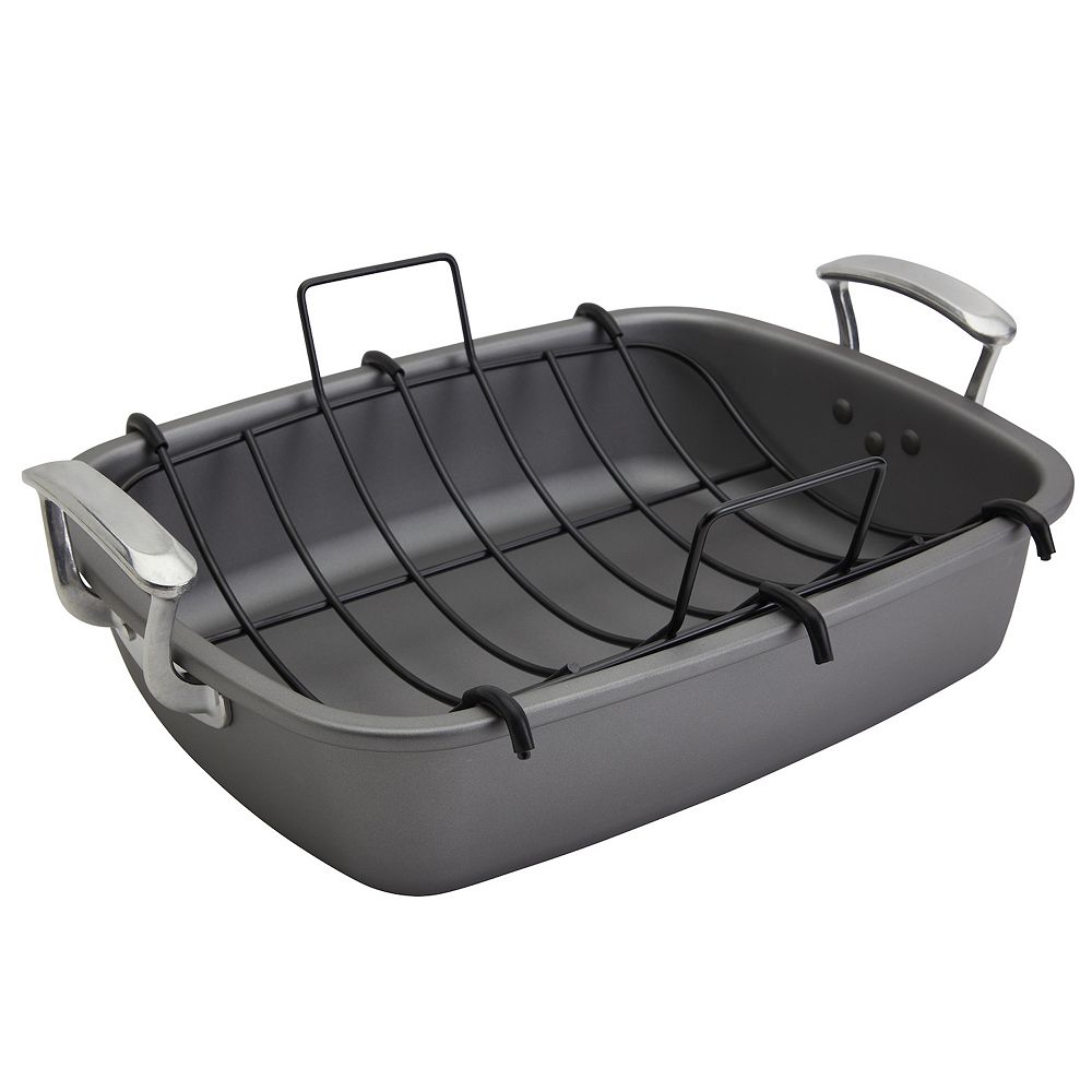 The Big One® 17 in. Carbon Steel Roaster with Rack