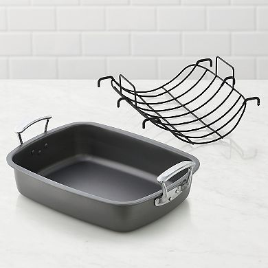 The Big One® 17 in. Carbon Steel Roaster with Rack