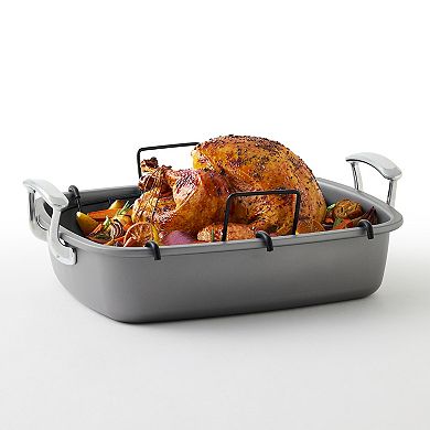 The Big One® 17 in. Carbon Steel Roaster with Rack