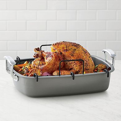 The Big One® 17 in. Carbon Steel Roaster with Rack