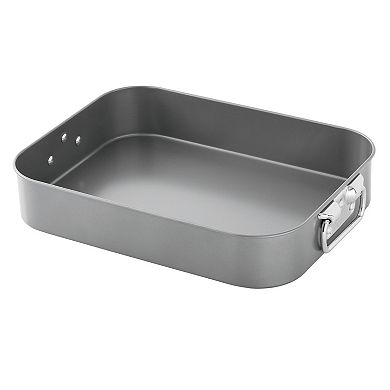 The Big One® 16 in. Carbon Steel Roasting Pan with Rack & Lifters