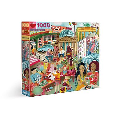 eeboo Piece and Love Berlin Life 1000 Piece Square Jigsaw Puzzle