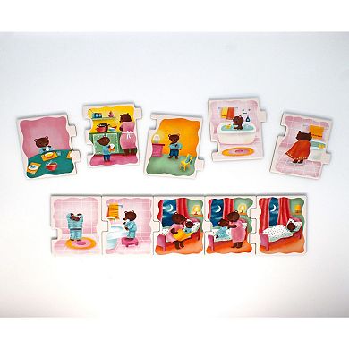 eeboo Ready to Go Puzzle Bedtime Sequencing Activity