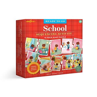 eeboo Ready to Go Puzzle School Sequencing Activity