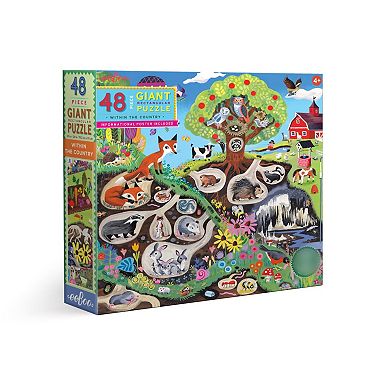 eeboo Within the Country 48 Piece Giant Floor Jigsaw Puzzle