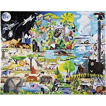 eeboo Within the Biomes 48 pc Giant Jigsaw Puzzle