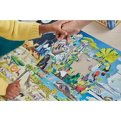 eeboo Within the Biomes 48 piece Giant Jigsaw Puzzle