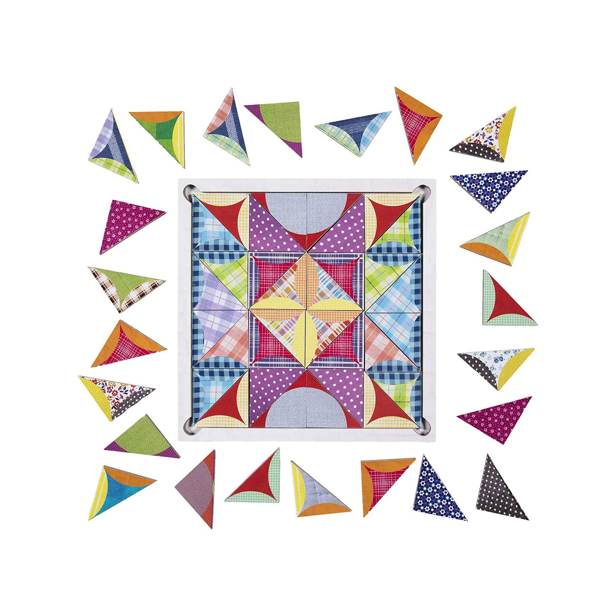 eeboo Patchwork Pattern Tiles, Multi