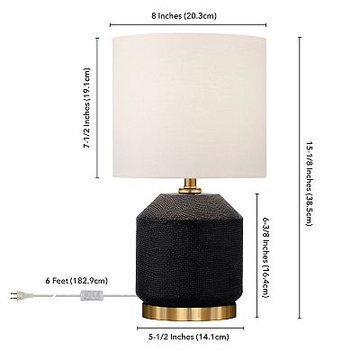 Finley & Sloane Esther Textured Ceramic Mini Lamp