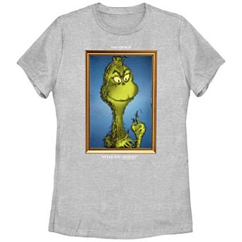 Juniors' Dr. Seuss Grinch Portrait Never Not Grinchy Graphic Tee