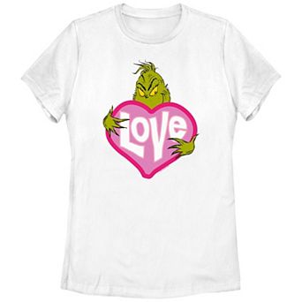Juniors' Dr. Seuss Grinch Love Graphic Tee
