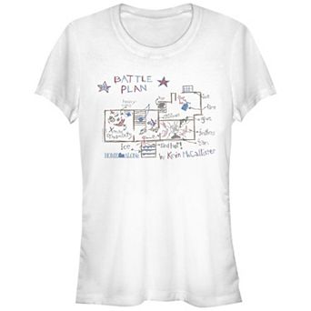 Juniors' Home Alone Kevin McCallister's Battle Plan Fitted Graphic Tee