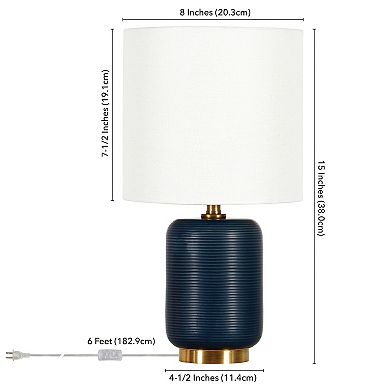 Finley & Sloane Lambert Ceramic Mini Lamp
