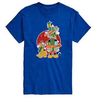 Disney's Mickey & Pluto Big & Tall Presents Graphic Tee