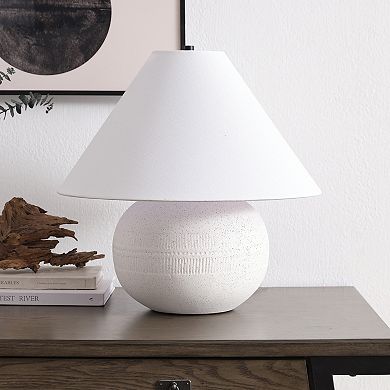 Finley & Sloane Willa Textured Ceramic Table Lamp
