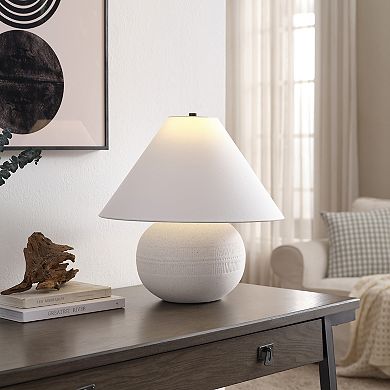 Finley & Sloane Willa Textured Ceramic Table Lamp