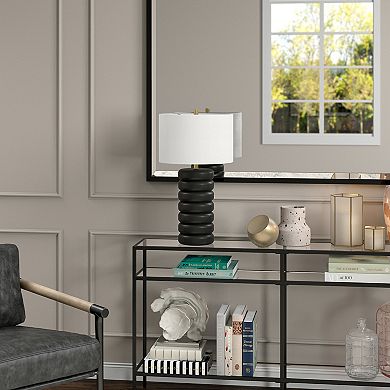 Finley & Sloane Zelda Glass Bubble Body Table Lamp