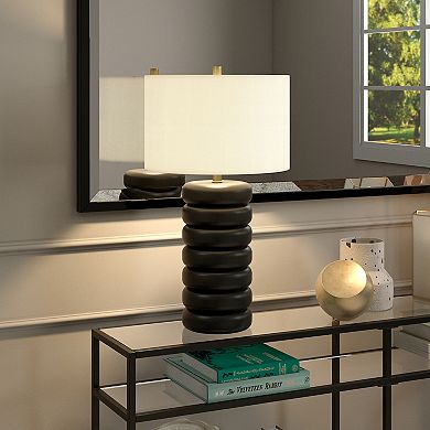 Finley & Sloane Zelda Glass Bubble Body Table Lamp