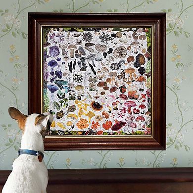 eeboo Piece and Love Mushroom Rainbow 1000 Piece Jigsaw Puzzle