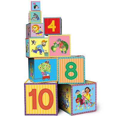 eeboo Good Deeds Tot Tower Stacking Blocks