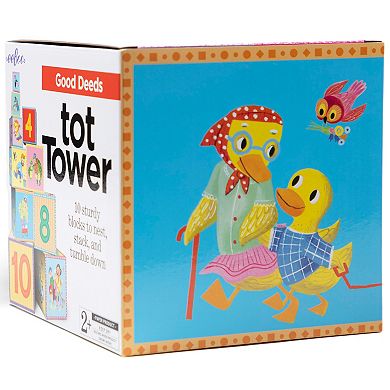eeboo Good Deeds Tot Tower Stacking Blocks