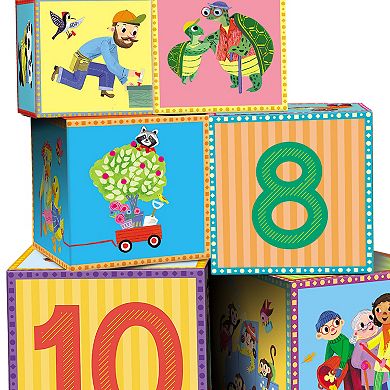 eeboo Good Deeds Tot Tower Stacking Blocks