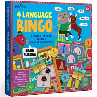 eeboo 4 Language Bingo Game