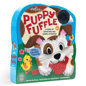 eeBoo Puppy Fuffle - A Game Of Counting & Simple Strategy, Kids Spinner Board Game