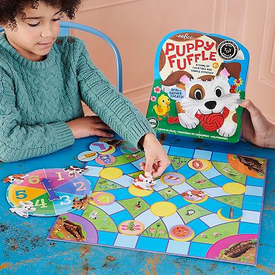eeBoo Puppy Fuffle - A Game Of Counting & Simple Strategy, Kids Spinner Board Game