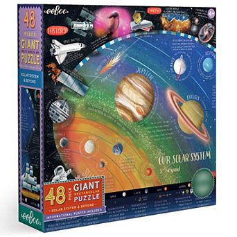 eeBoo Solar System & Beyond Giant Puzzle - 48 pc - 30 x 24" Rectangular Jigsaw Puzzle