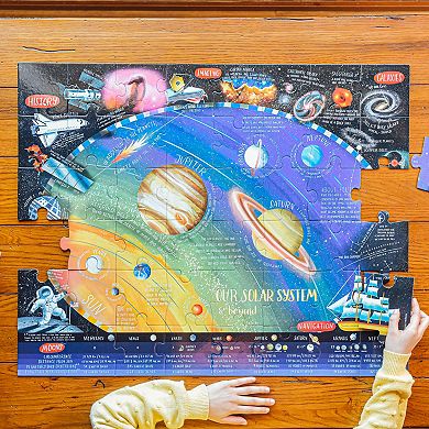 eeBoo Solar System & Beyond Giant Puzzle - 48 Pieces - 30 x 24" Rectangular Jigsaw Puzzle