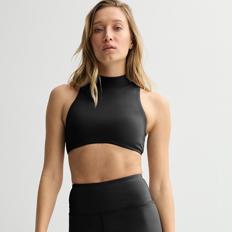 Women's FLX Swim to Gym Bra Top, Size: XS, Mineral Black