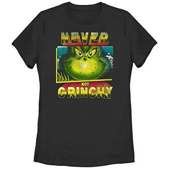 Juniors' Dr. Seuss Grinch Never Not Grinchy Graphic Tee