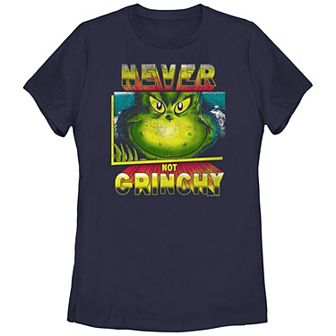 Juniors' Dr. Seuss Grinch Never Not Grinchy Graphic Tee