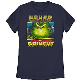 Juniors' Dr. Seuss Grinch Never Not Grinchy Graphic Tee