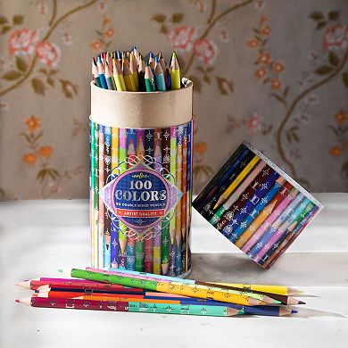 eeBoo Piece & Love: 100 Colors - 50 Double-Sided Color Pencils