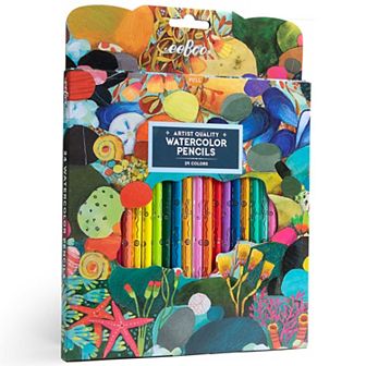 eeBoo Piece & Love: Tidepool Watercolor Pencils - 24 Count