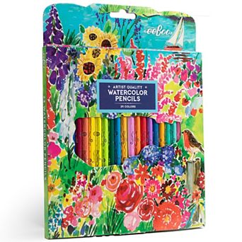 Piece & Love: Seaside Garden Watercolor Pencils 24 pc Set