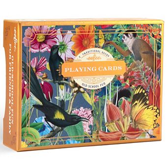 eeBoo Piece & Love: Garden Of Eden Playing Cards - Includes 2 - 52 Card Decks