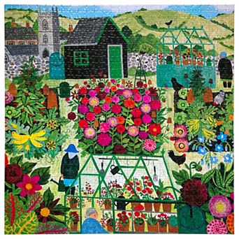 eeboo Piece & Love: Garden Harvest 1000 pc Puzzle Square Jigsaw