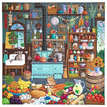 eeBoo Piece & Love: Alchemist's Kitchen - 1000 pc Puzzle Square Jigsaw Puzzle, 23x23"